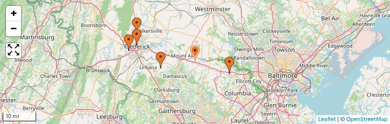 Related schools map