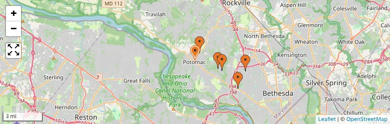 Related schools map