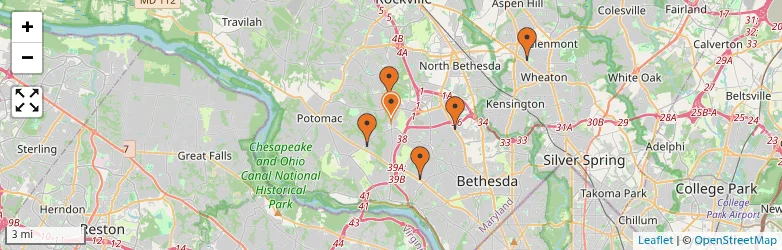 Related schools map