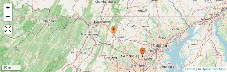 Related schools map