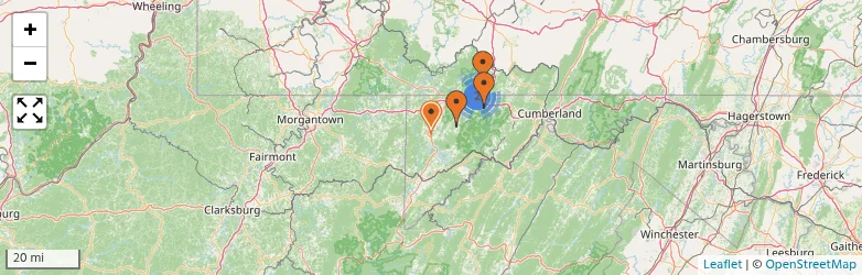 Related schools map
