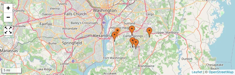 Related schools map