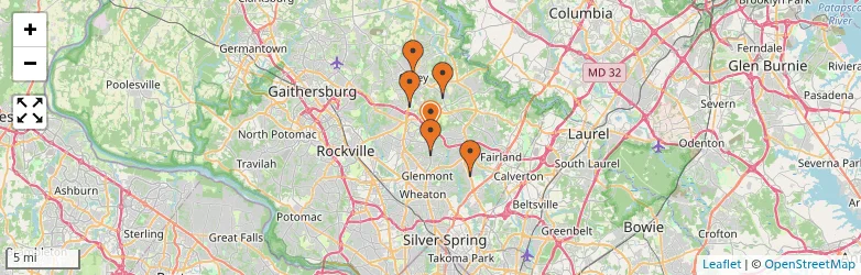 Related schools map