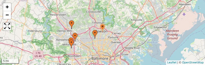 Related schools map