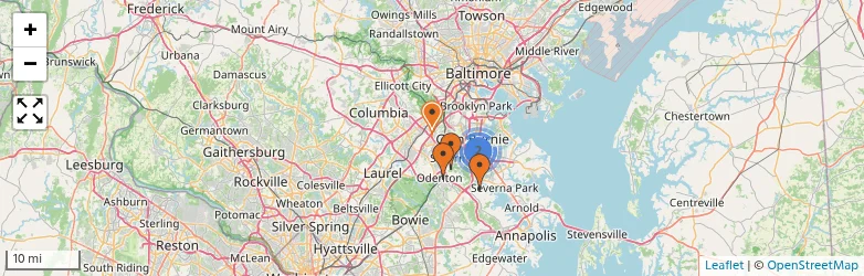 Related schools map