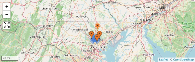 Related schools map