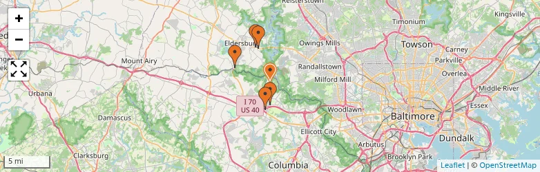 Related schools map