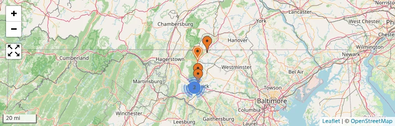 Related schools map