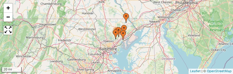 Related schools map