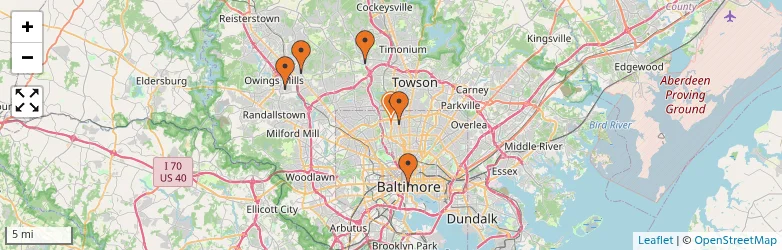 Related schools map