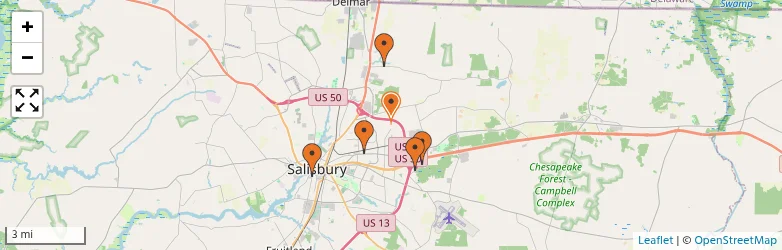 Related schools map