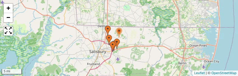 Related schools map