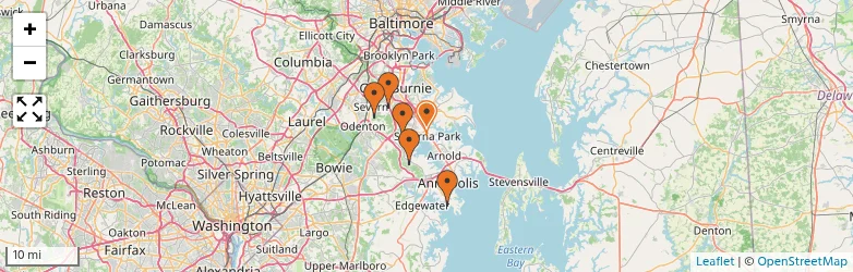 Related schools map