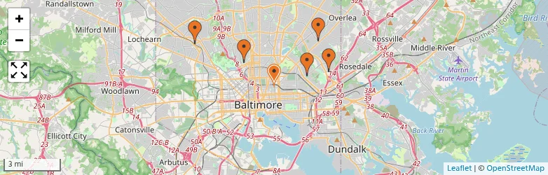 Related schools map