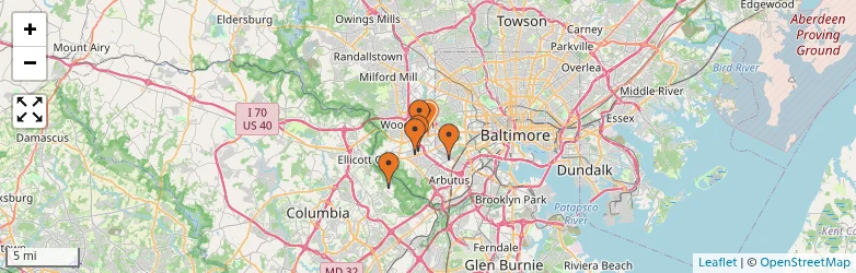 Related schools map