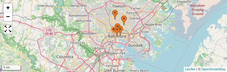 Related schools map
