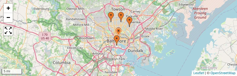 Related schools map