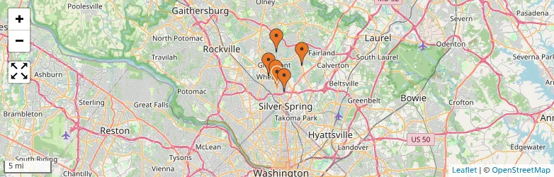 Related schools map
