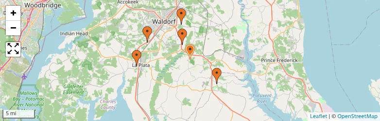 Related schools map