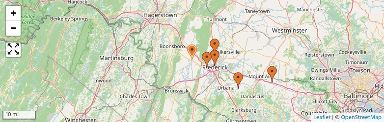 Related schools map