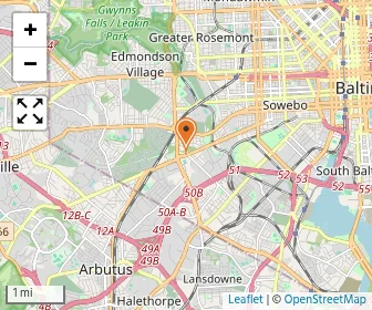 Map of Cardinal Gibbons School