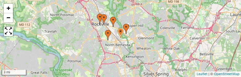 Related schools map