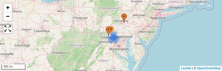 Related schools map