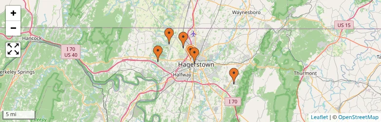 Related schools map