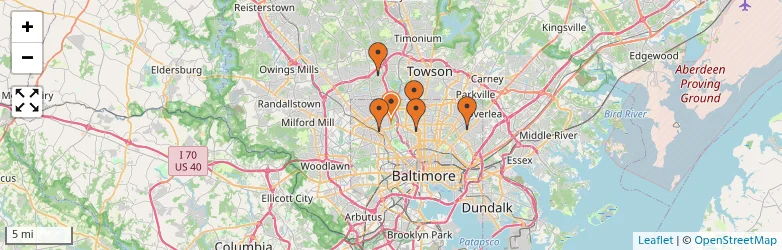 Related schools map