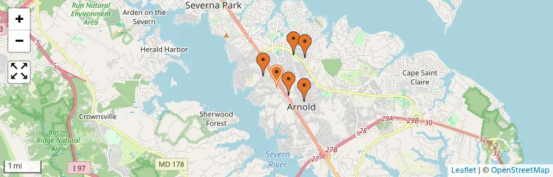 Related schools map