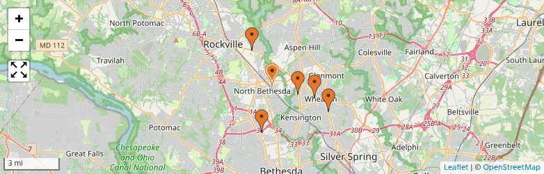 Related schools map