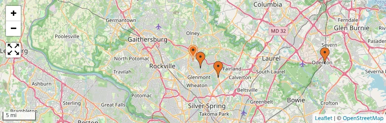 Related schools map