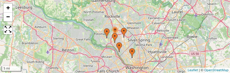 Related schools map