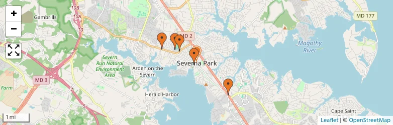 Related schools map