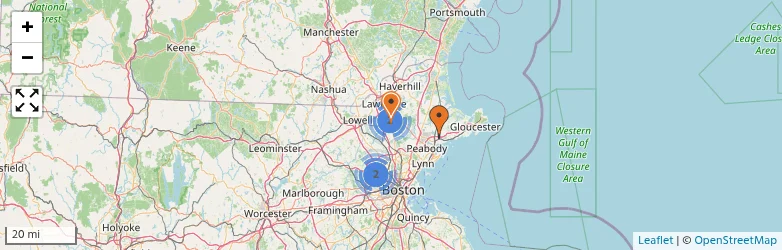 Related schools map