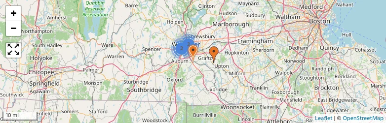 Related schools map