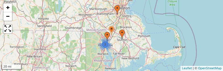 Related schools map