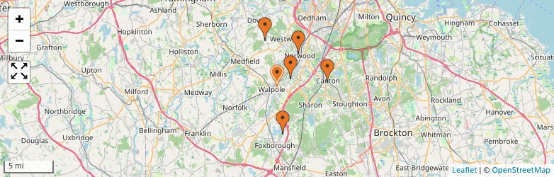 Related schools map