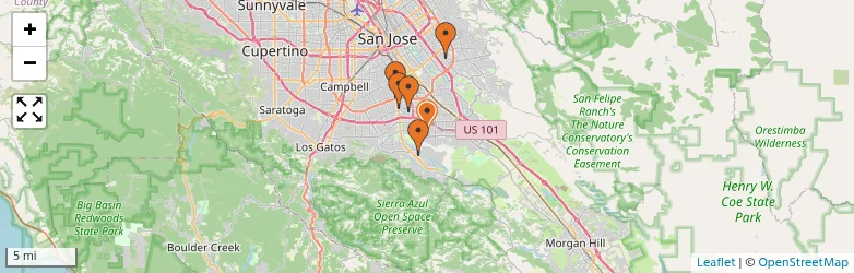 Related schools map