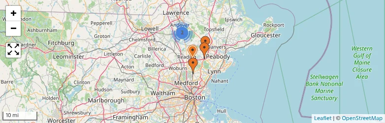 Related schools map