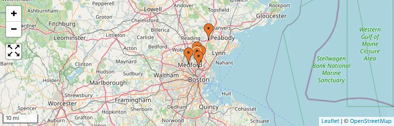 Related schools map