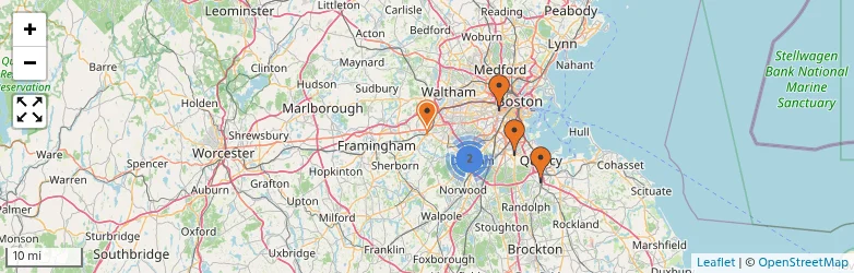 Related schools map