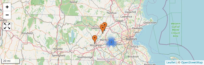Related schools map