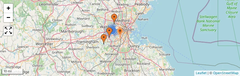 Related schools map