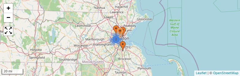 Related schools map