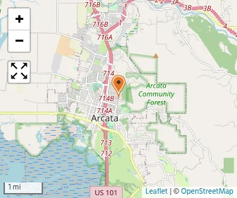 Map of Arcata Christian School