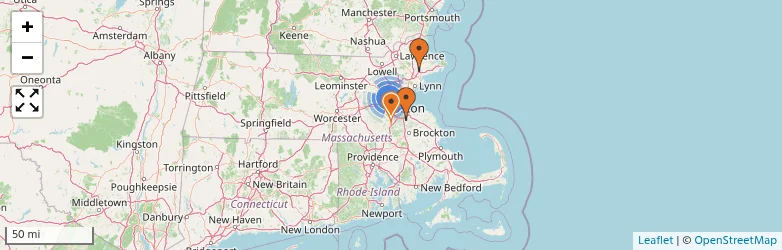 Related schools map