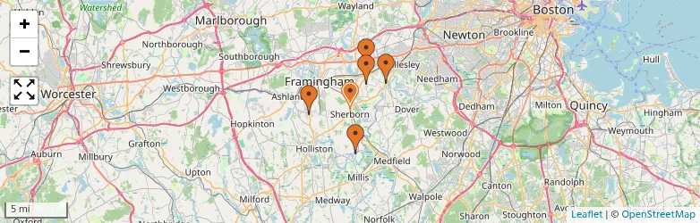 Related schools map