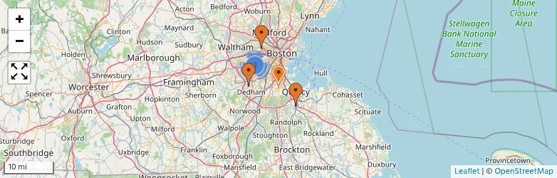 Related schools map