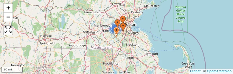 Related schools map